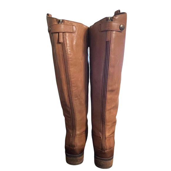 Sam Edelman Penny 2 Riding Boots Womens Size 6.5 Wide Calf Tan Leather Knee High - Picture 10 of 16